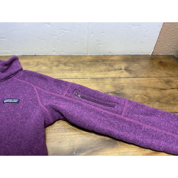 Patagonia Better Sweater Full Zip Women Large Ikat Purple Fleece Jacket - Picture 5 of 10